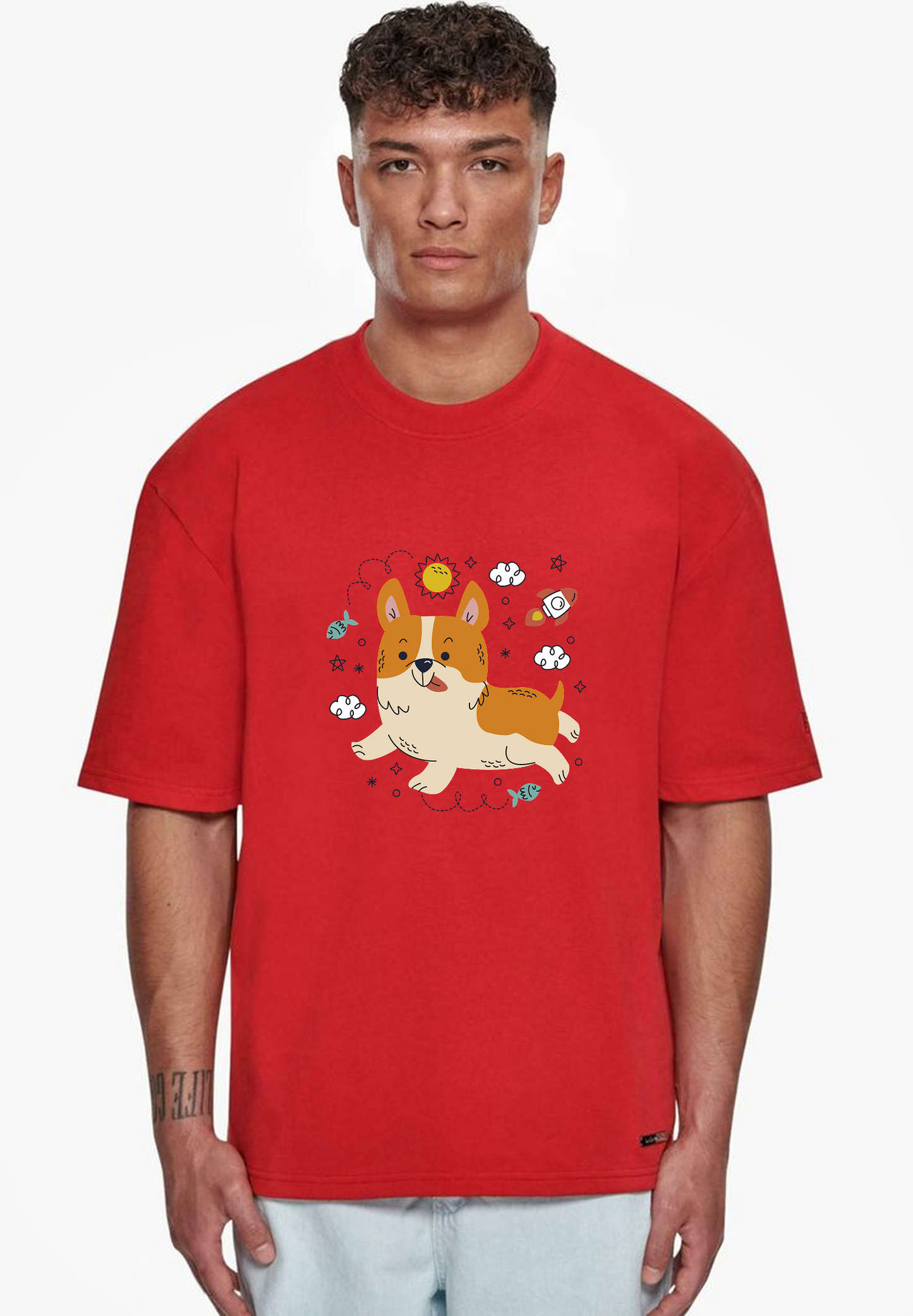 Dog Doodle Oversized Unisex T-shirt