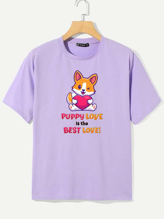 Puppy Love is the Best Love Oversized Unisex T-shirt